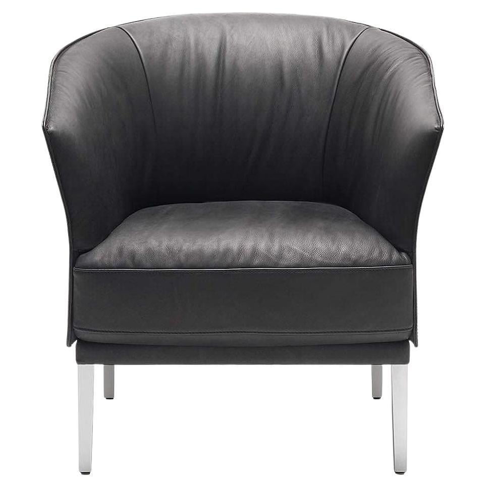 Fauteuil De Sede DS-291 en tissu noir par l'équipe de design De Sede