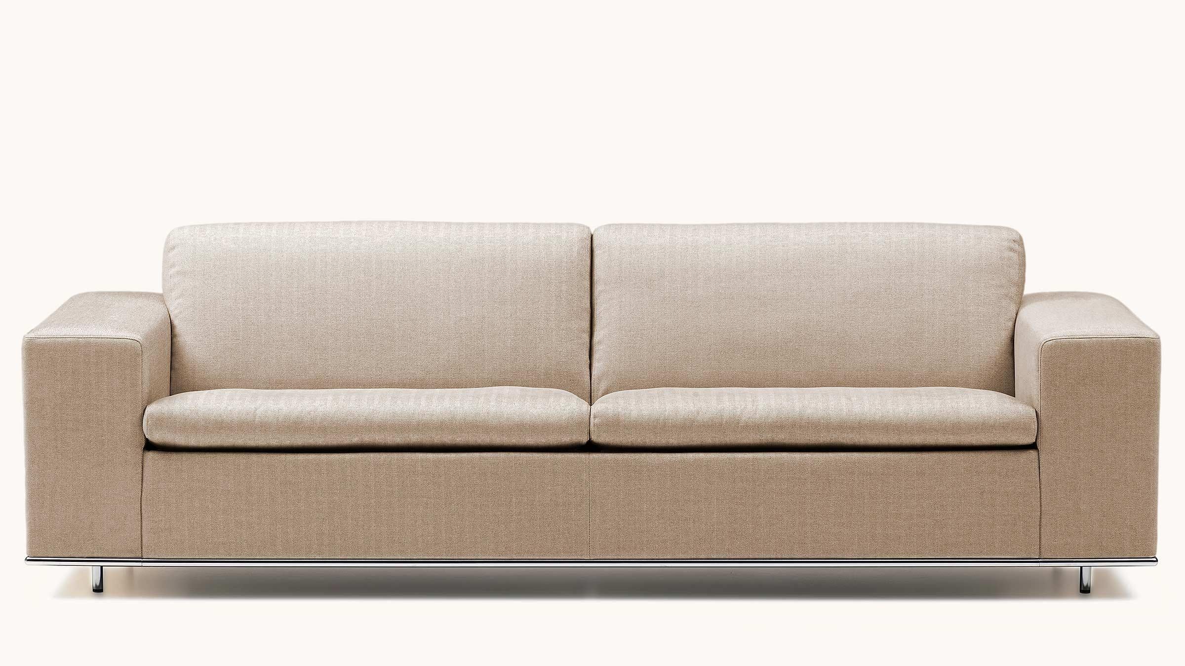Modern De Sede DS-3 Three-Seat Sofa in Beige Upholstery by Antonella Scarpitta For Sale