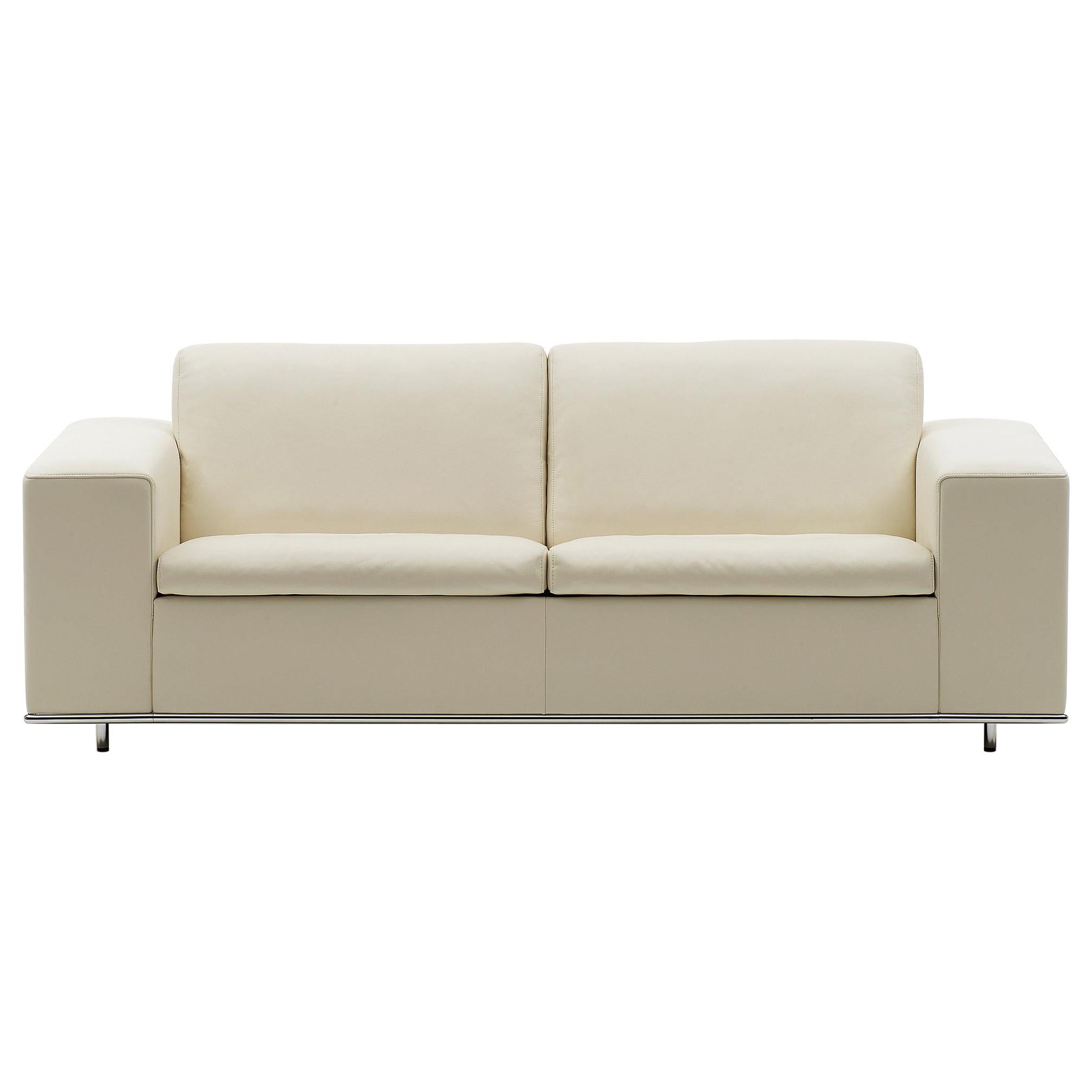 De Sede DS-3 Zweisitziges Sofa mit beigefarbener Polsterung von Antonella Scarpitta im Angebot