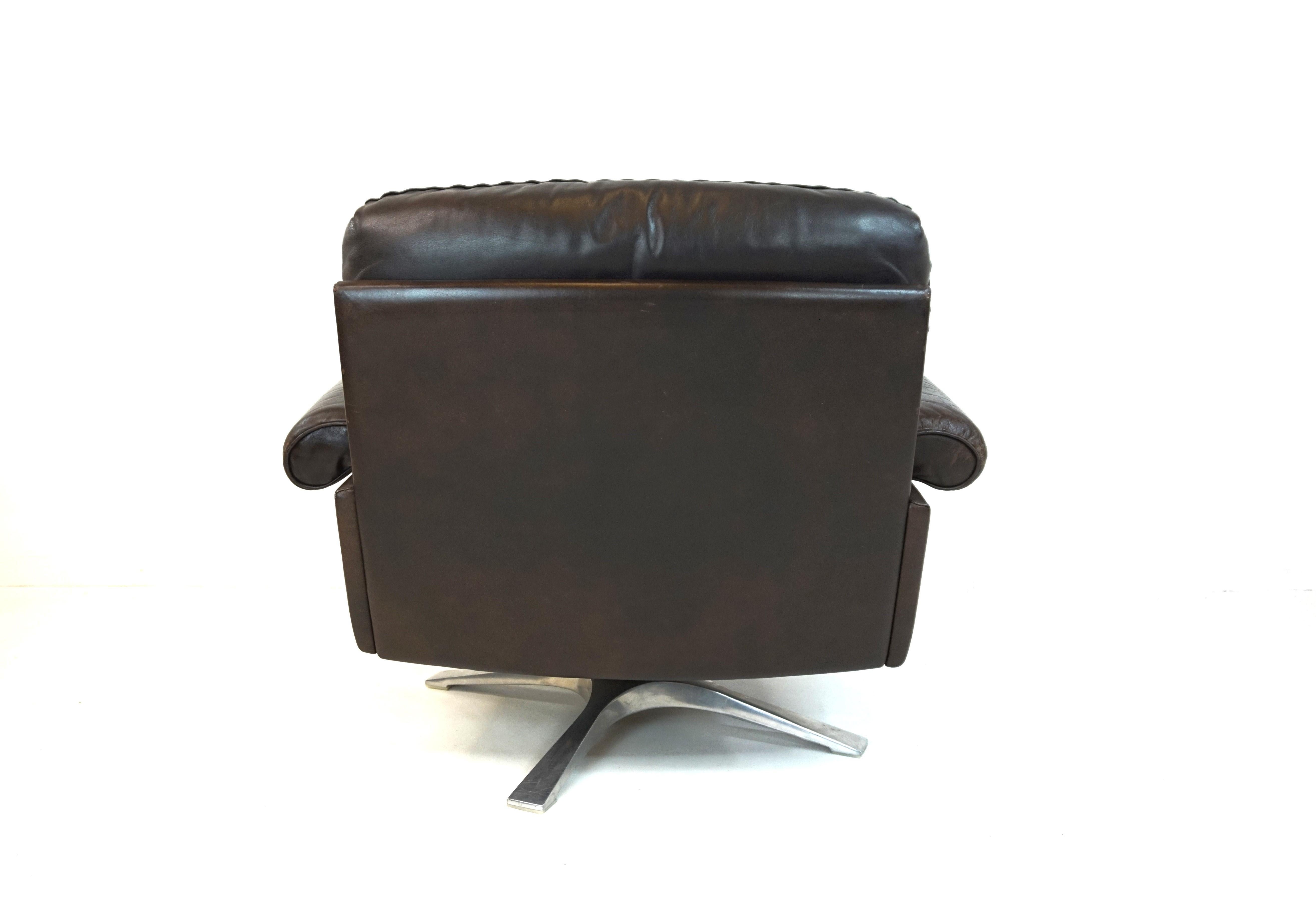 Late 20th Century De Sede DS 31 leather lounge chair