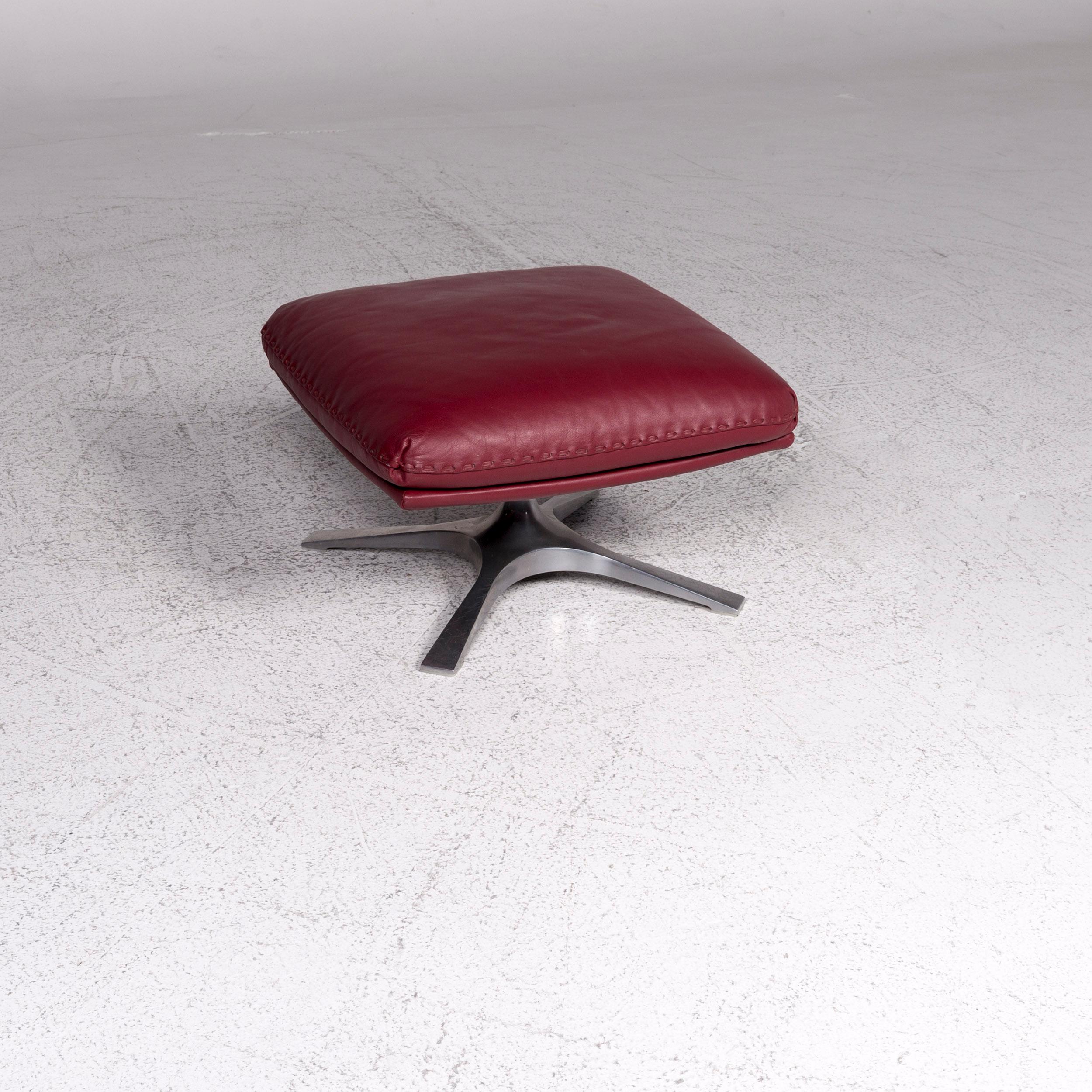 Modern De Sede Ds 31 Leather Stool Red
