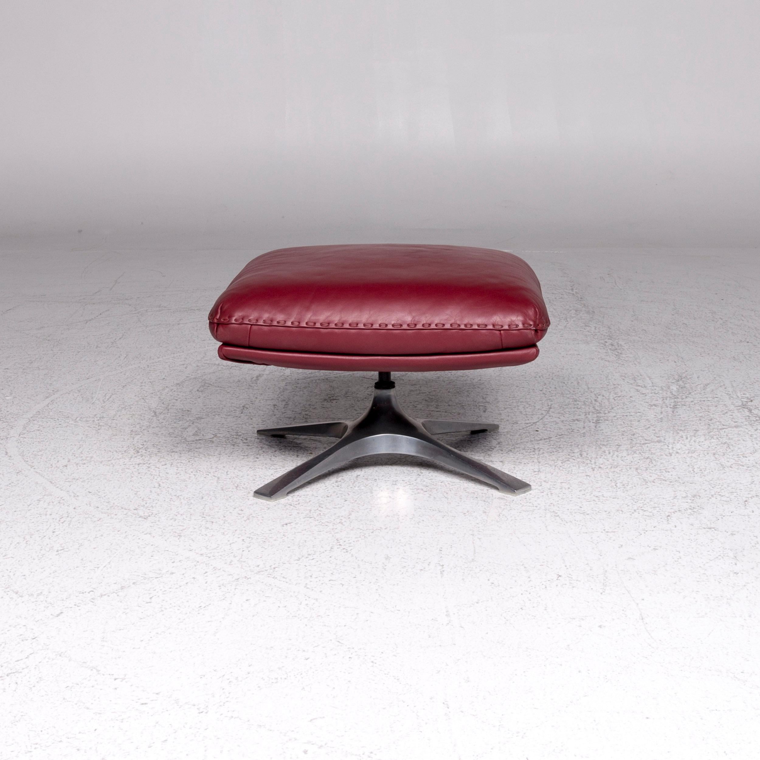 De Sede Ds 31 Leather Stool Red 2