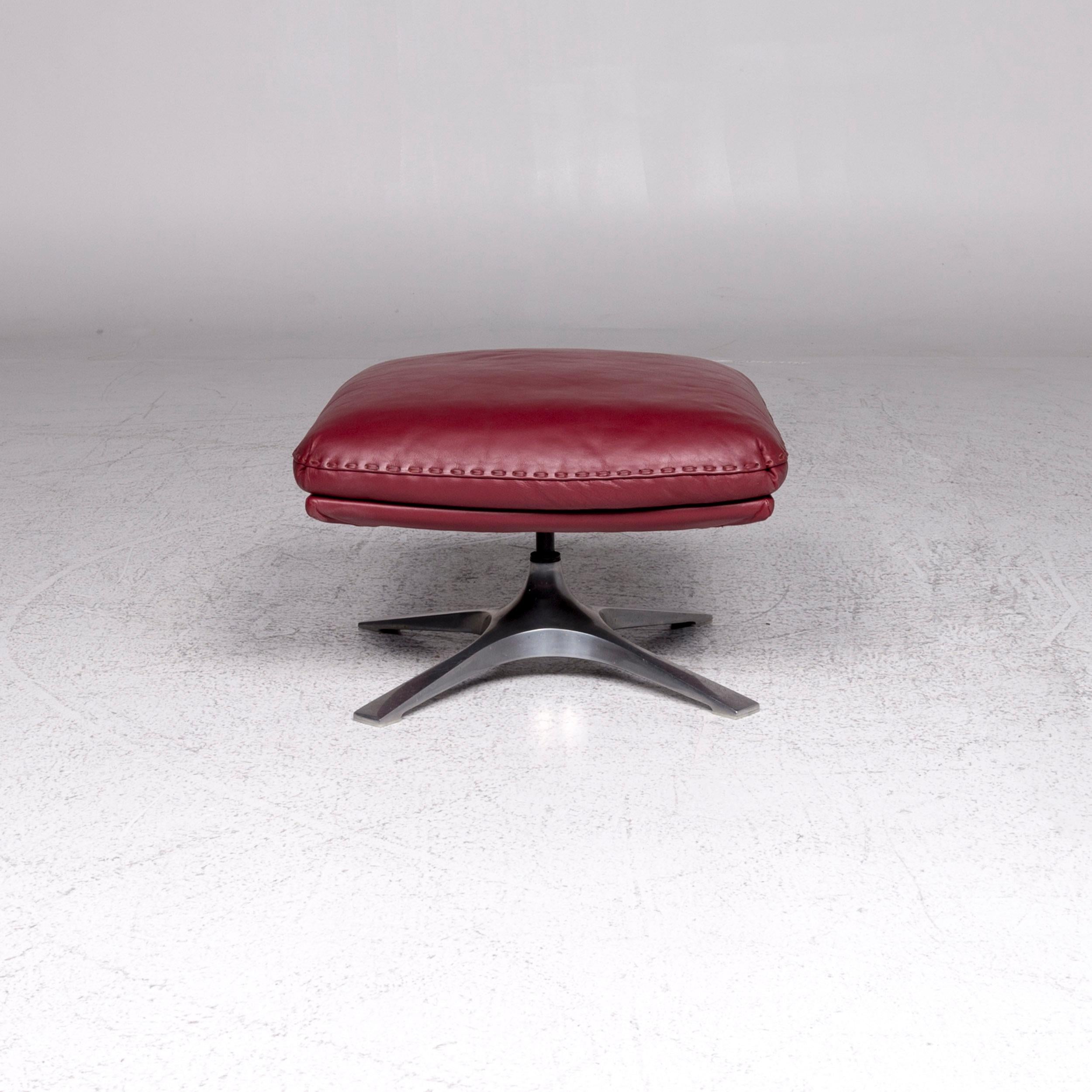 De Sede Ds 31 Leather Stool Red 3