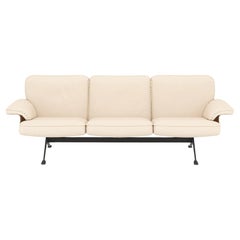 Divano De Sede DS-31 con rivestimento in pelle bianco sporco di Antonella Scarpitta