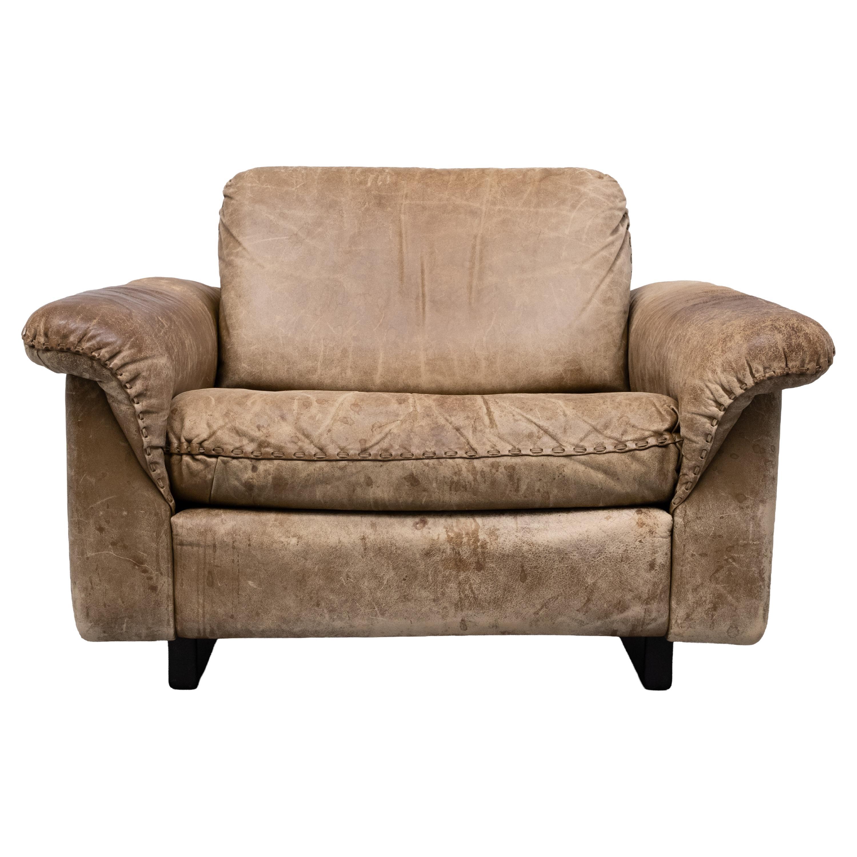 De Sede DS-31 Armchair, Patinated Leather, Mid-Century Modern, 1970s