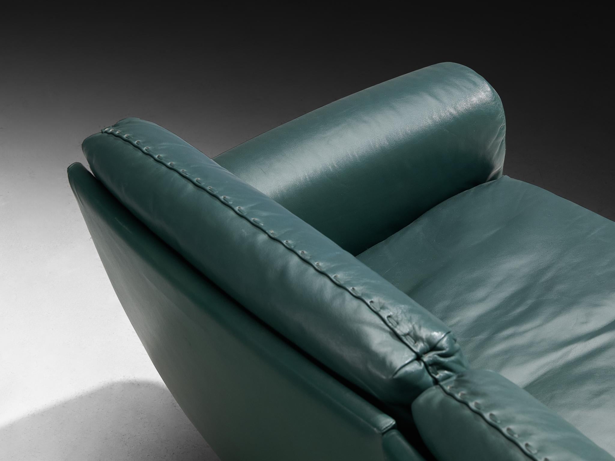 De Sede DS-31 Three Seat Sofa in Deep Green Leather im Angebot 3