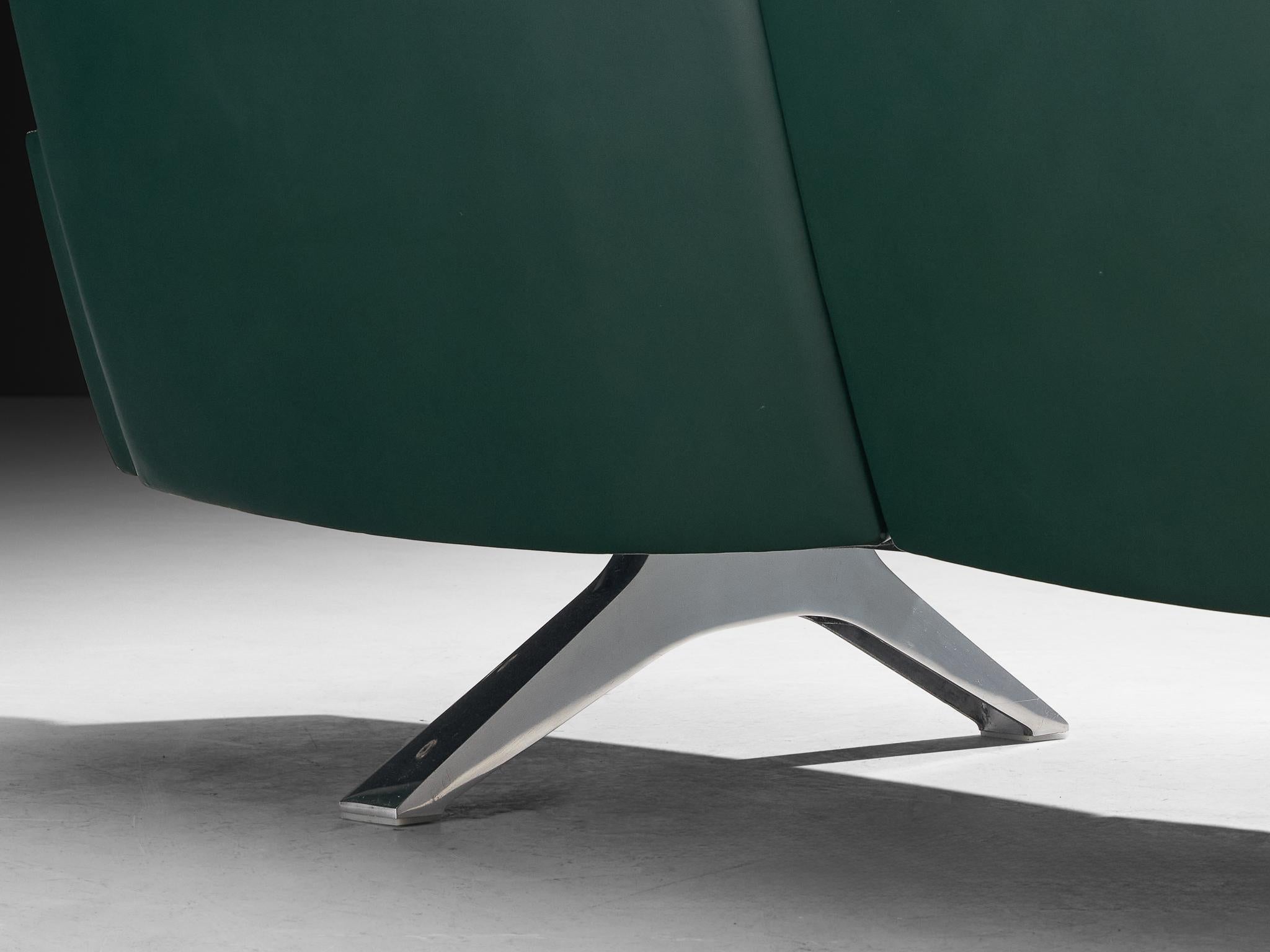 De Sede DS-31 Three Seat Sofa in Deep Green Leather im Angebot 1