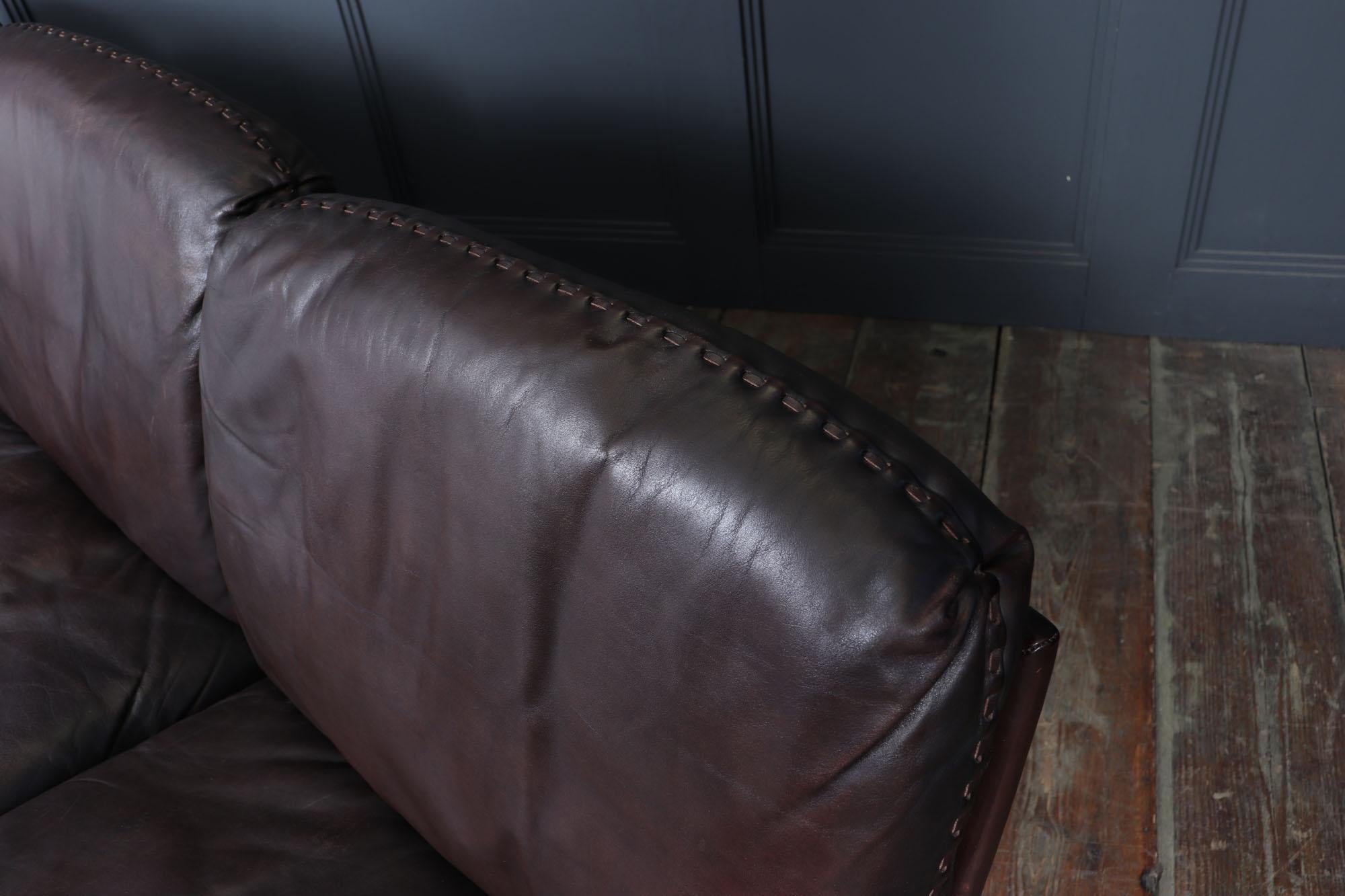 De Sede DS-31 Three-Seater Sofa in Leather, Switzerland, c.1970s im Angebot 3