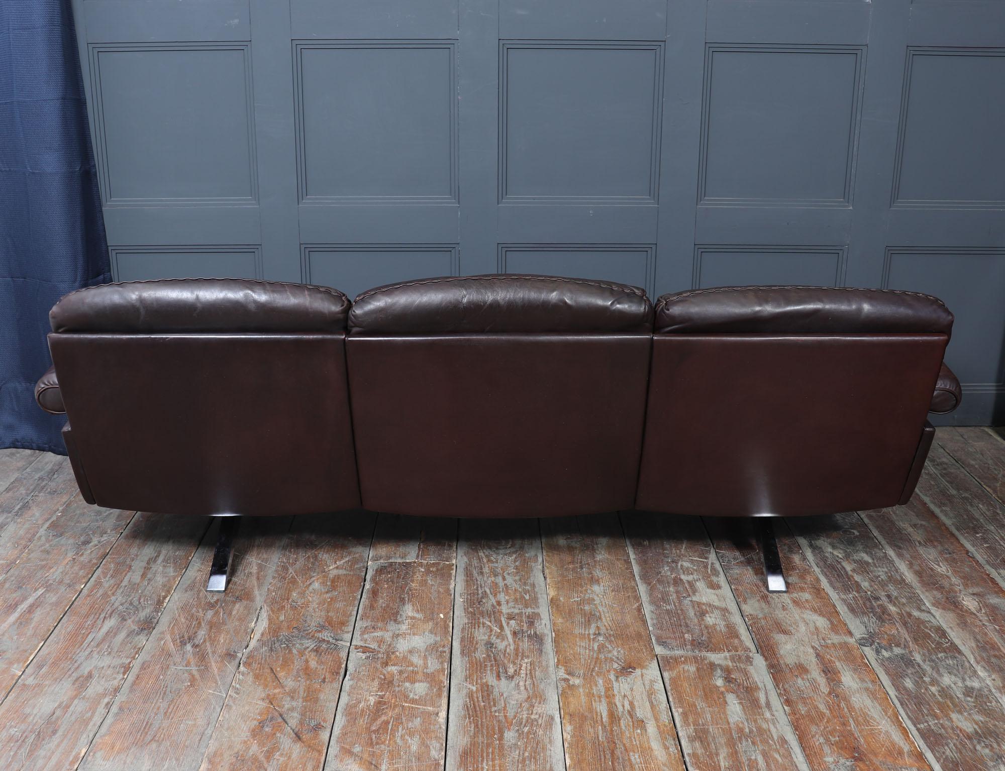 De Sede DS-31 Three-Seater Sofa in Leather, Switzerland, c.1970s im Angebot 6