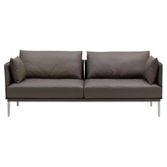 De Sede DS-333 Large Two-Seat Sofa in Schiefer Leather by De Sede Design Team