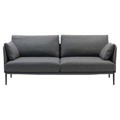 De Sede DS-333 Sofá pequeño de dos plazas en tapicería gris by De Sede Design Team