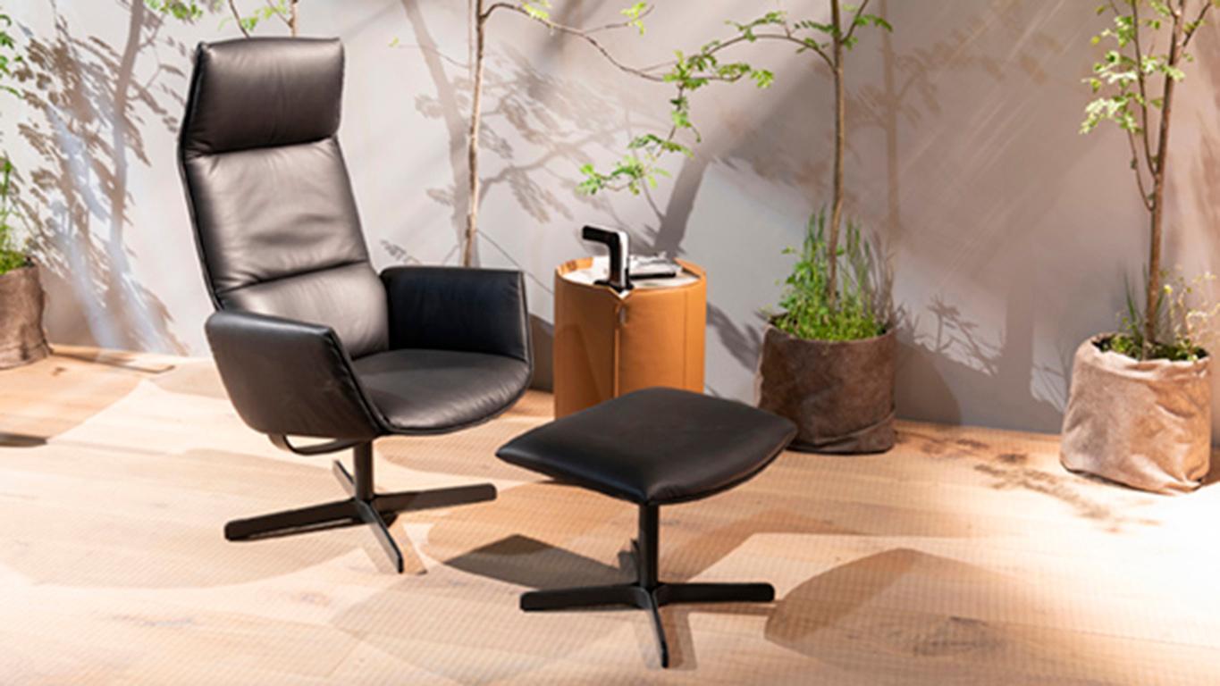 XXIe siècle et contemporain Fauteuil De Sede DS-344 en cuir noir par De Sede Design Team en vente