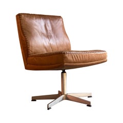 De Sede DS 35 Executive Swivel Desk Chair, Switzerland, circa 1960