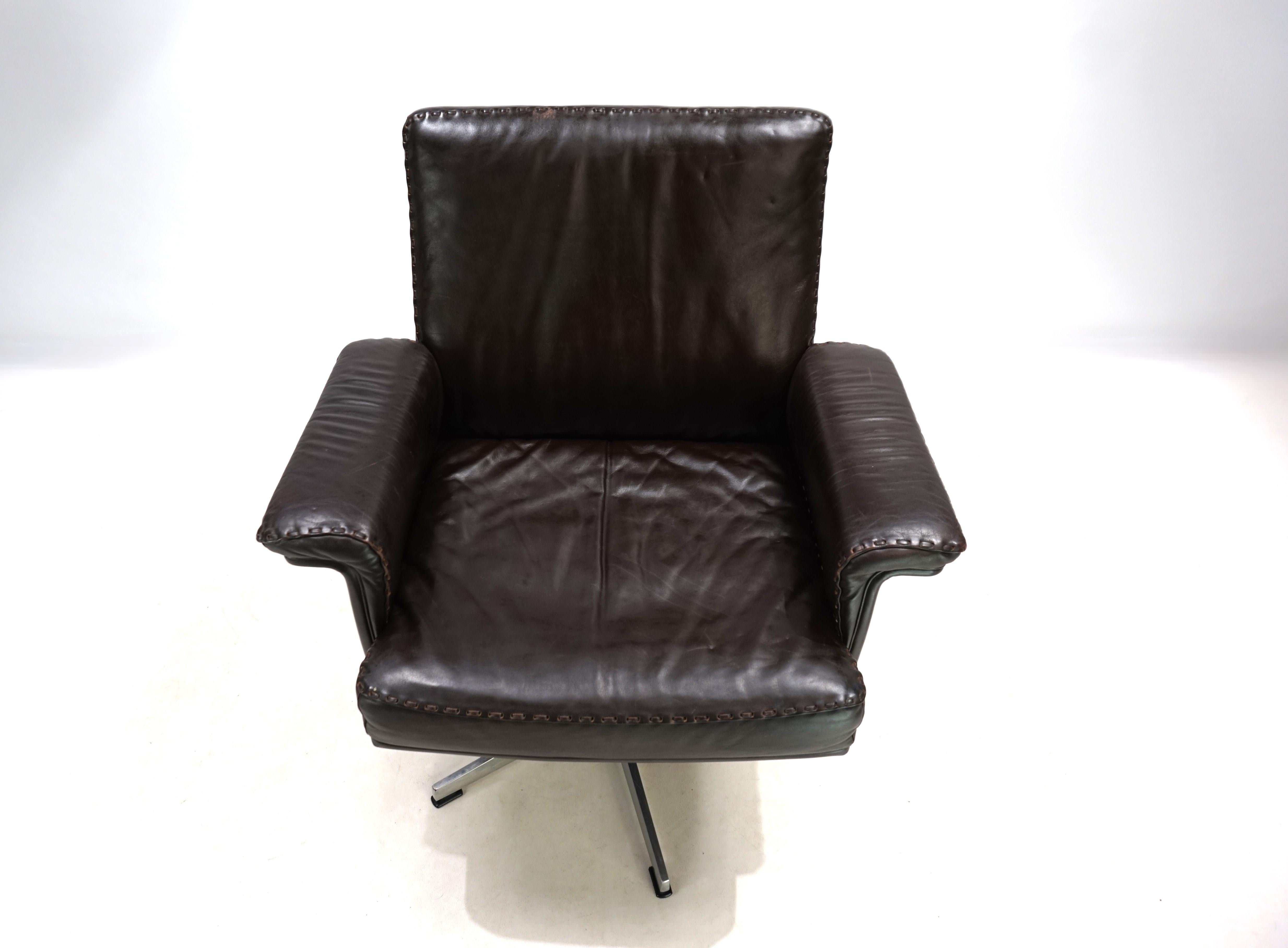 Mid-20th Century De Sede DS 35 leather armchair, 1960 For Sale