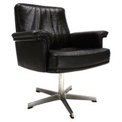 Sillón de cuero De Sede DS 35, 1960