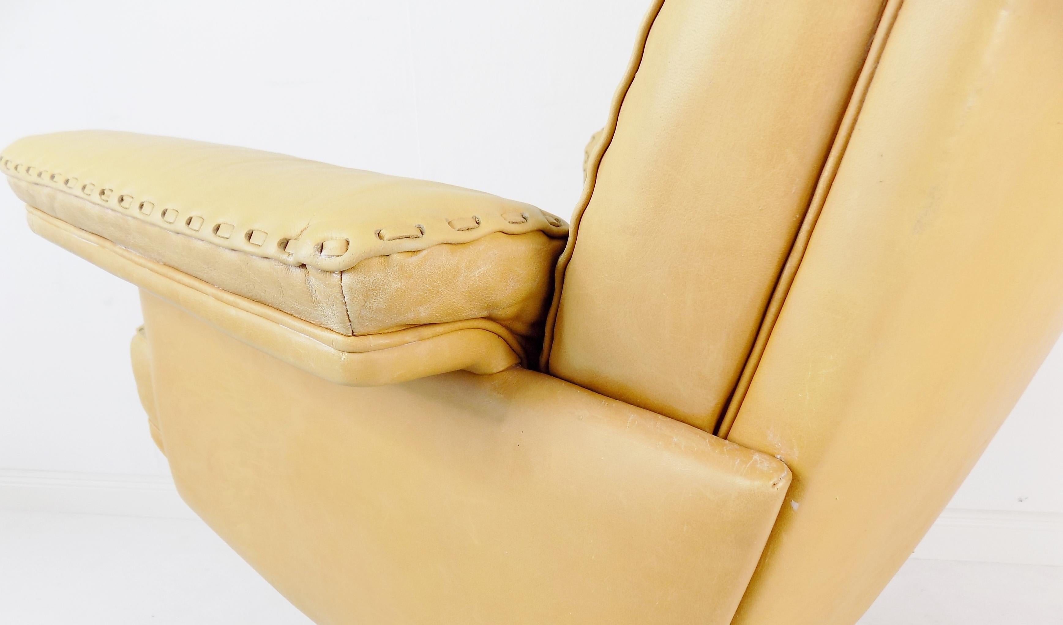 Swiss De Sede DS 35 Office Leather Armchair