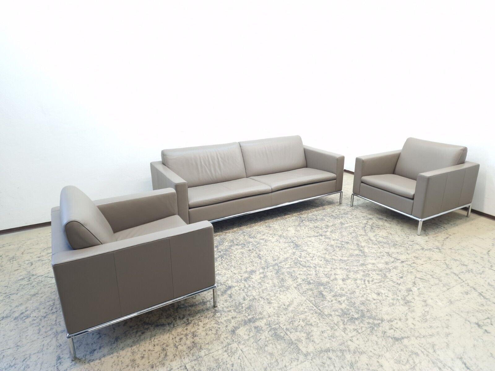 Moderne De Sede ds 4 Designersofa Ledersofa Couch Ledersessel Designersessel Desede en vente