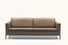 Divano a tre posti De Sede DS-4 in tappezzeria oliva di Antonella Scarpitta