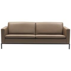 De Sede DS-4 Three-Seat Sofa in Olive Upholstery by Antonella Scarpitta