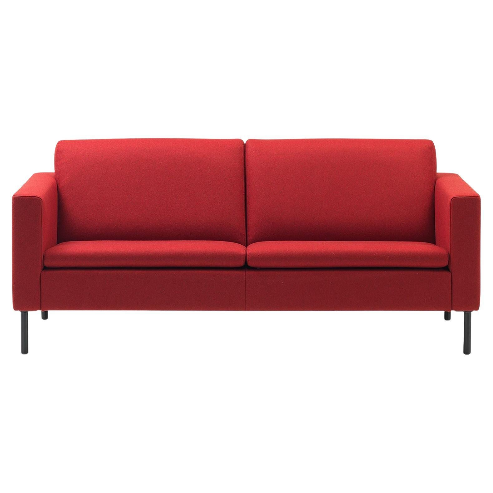 De Sede DS-4 Two-Seat Sofa in Red Upholstery by Antonella Scarpitta For Sale