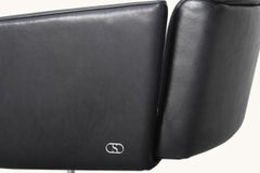 Freitragender De Sede DS-414/52 Sessel aus schwarzem Leder von De Sede Design Team