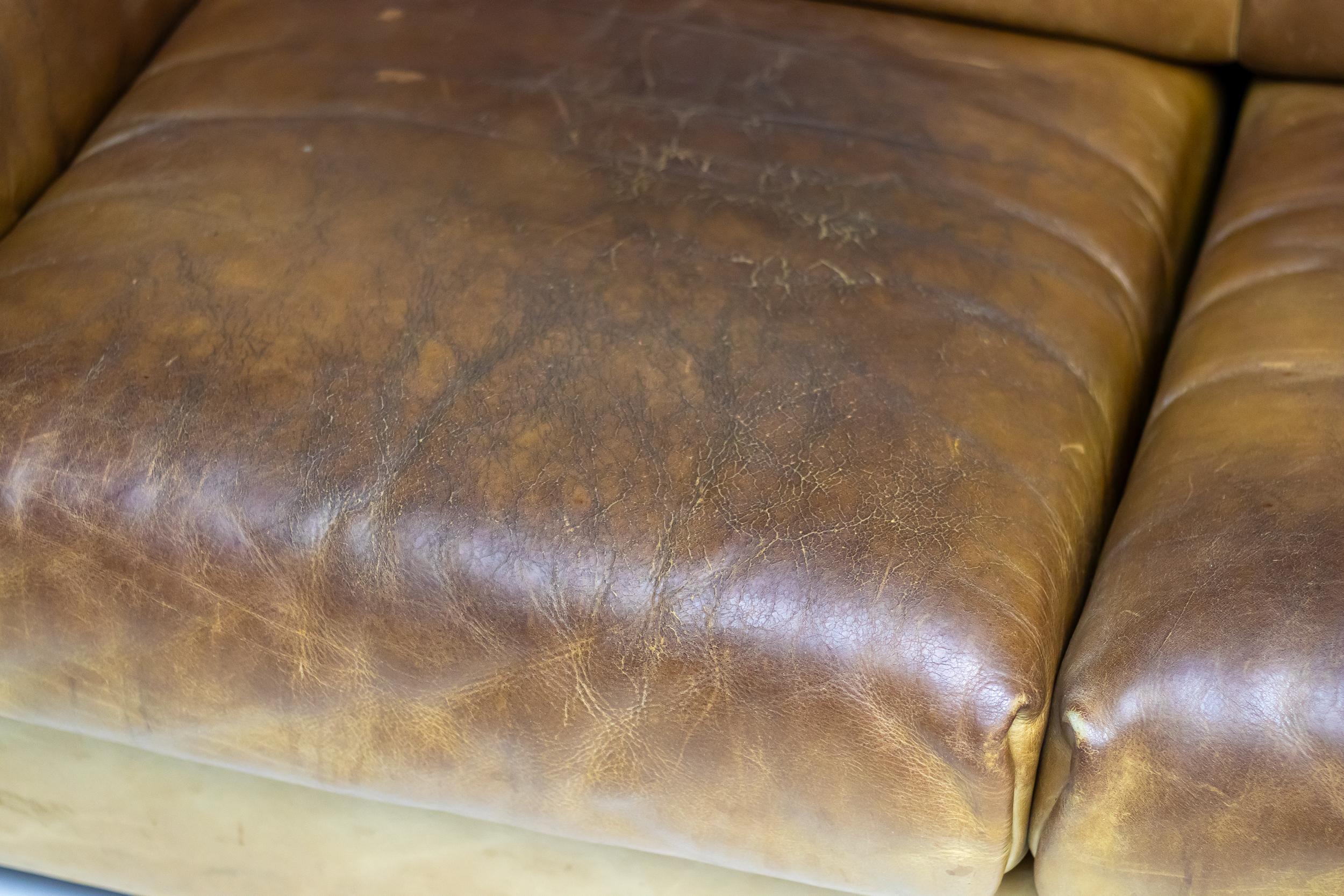 Late 20th Century De Sede DS-42 Buffalo Leather Two-Seat Sofa
