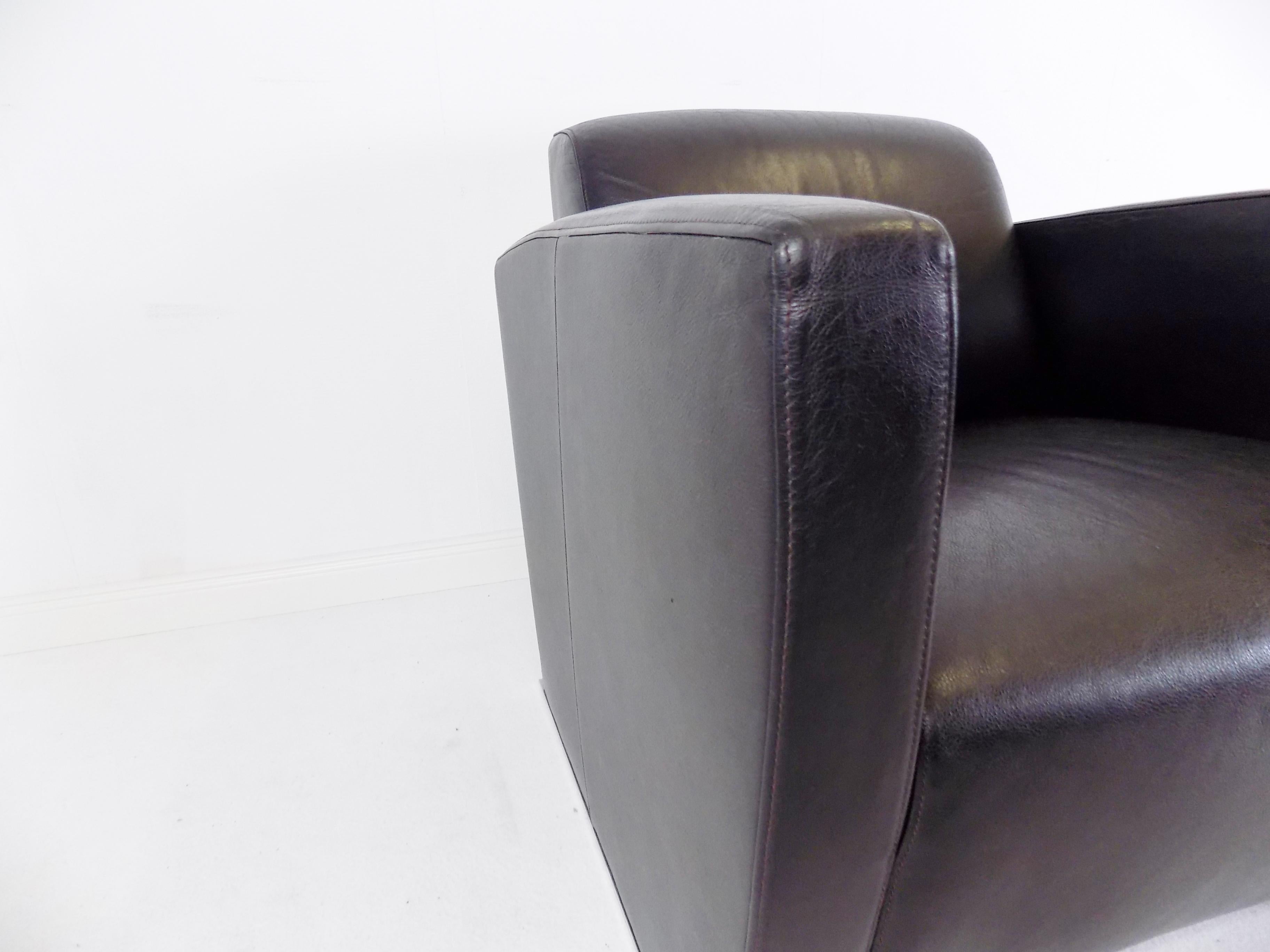 Late 20th Century De Sede DS 420 leather armchair by Jean-Pierre Dovat