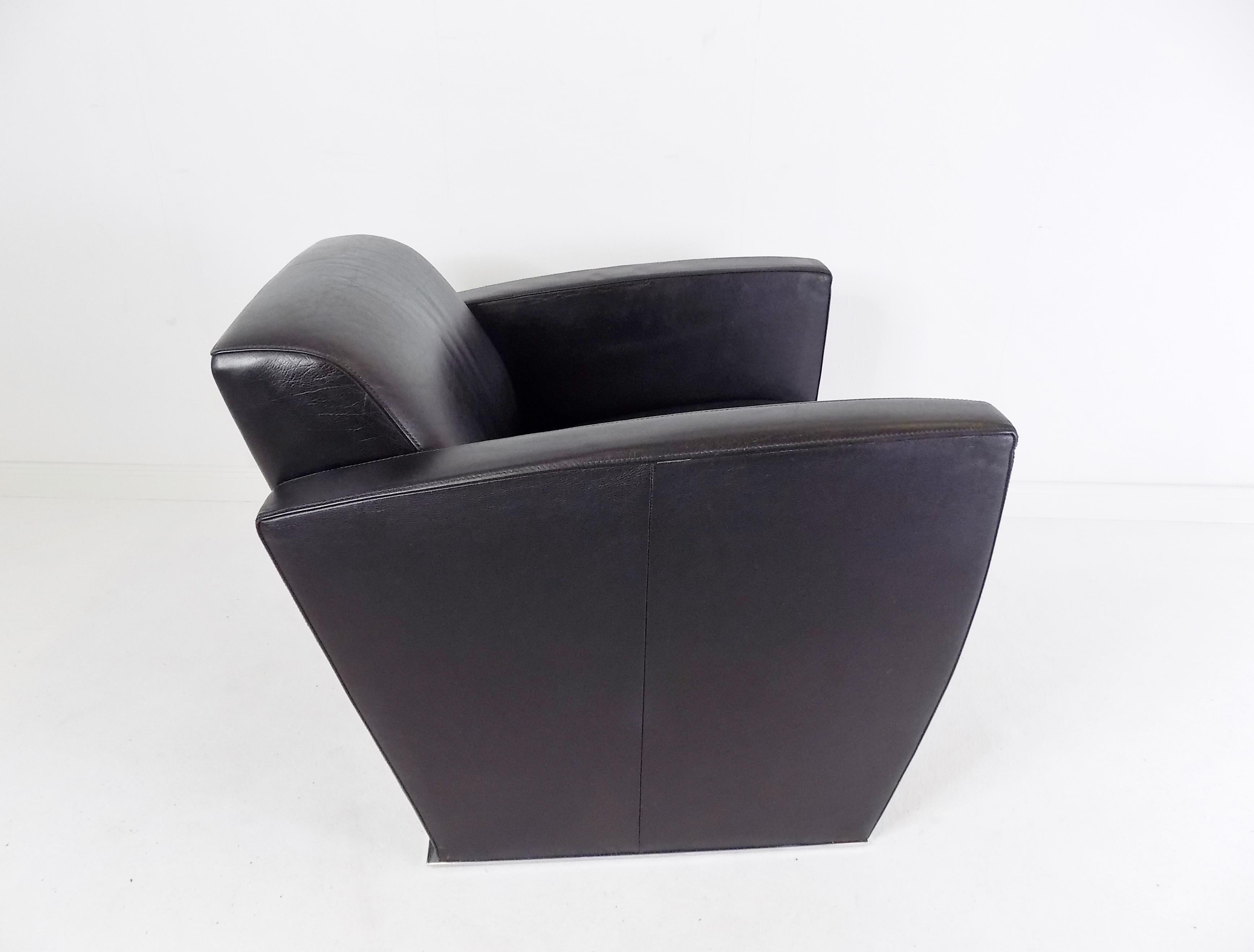 De Sede DS 420 leather armchair by Jean-Pierre Dovat 1