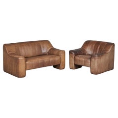 De Sede DS 44 2 Seat Sofa and Chair Set