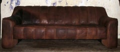 De Sede DS 44 3-Seat Sofa in Buffalo Leather, 1970s