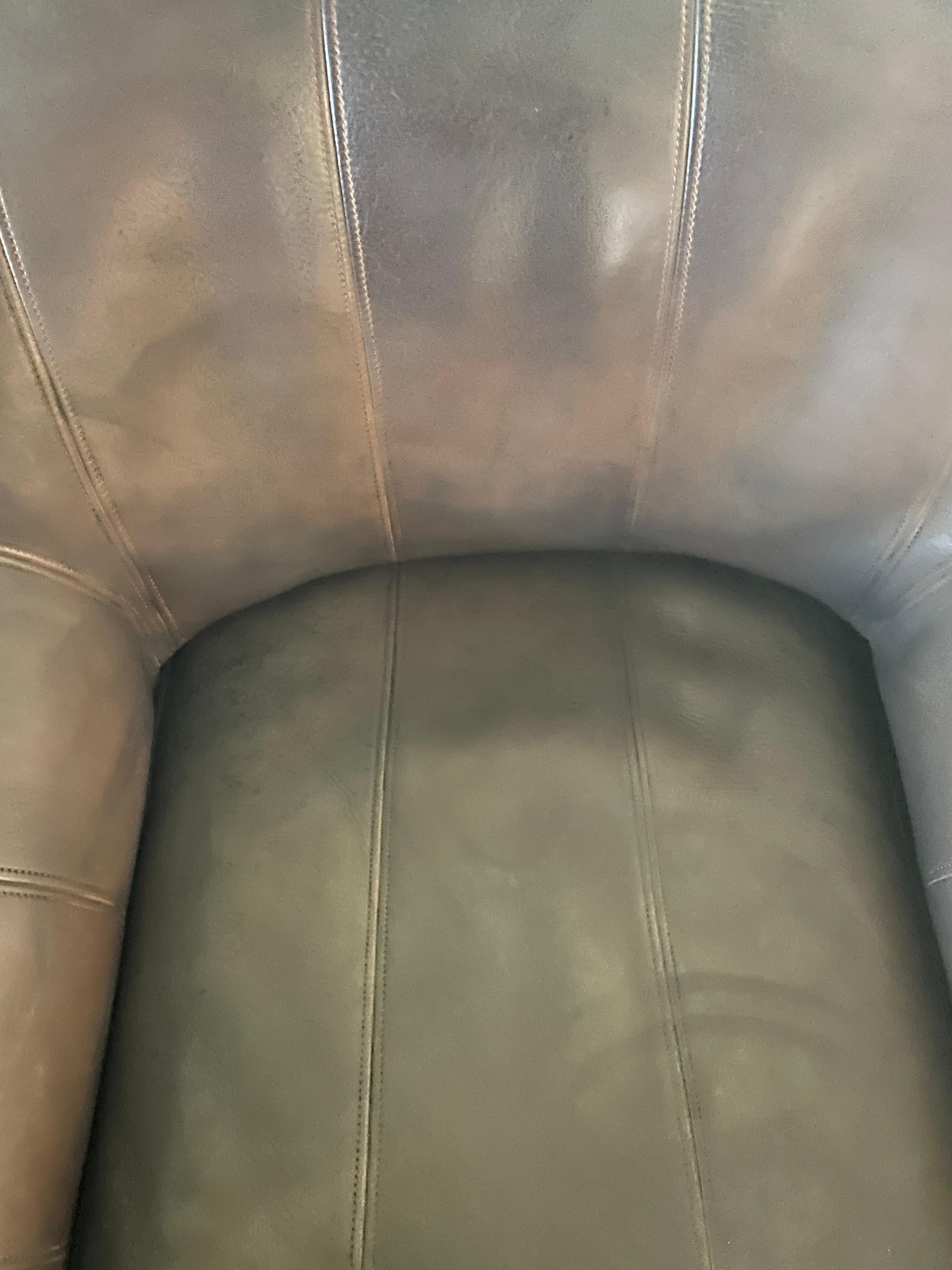 De Sede DS 44 Leather Armchair and Ottoman Vintage MidCentury Chair and Ottoman 1