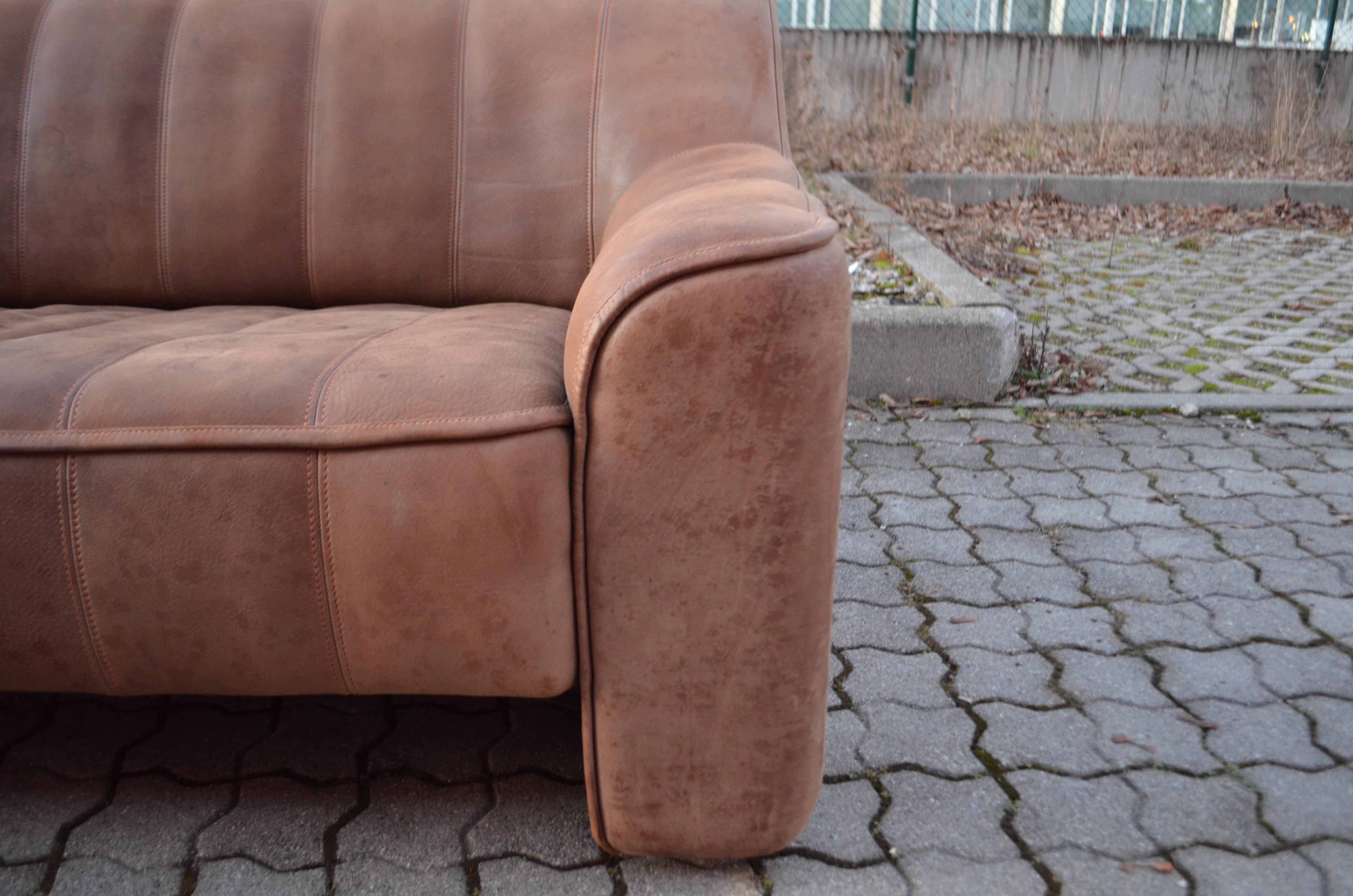 De Sede Ds 44 Loveseat Neck Leder-Sofa in Braun (Schweizerisch) im Angebot