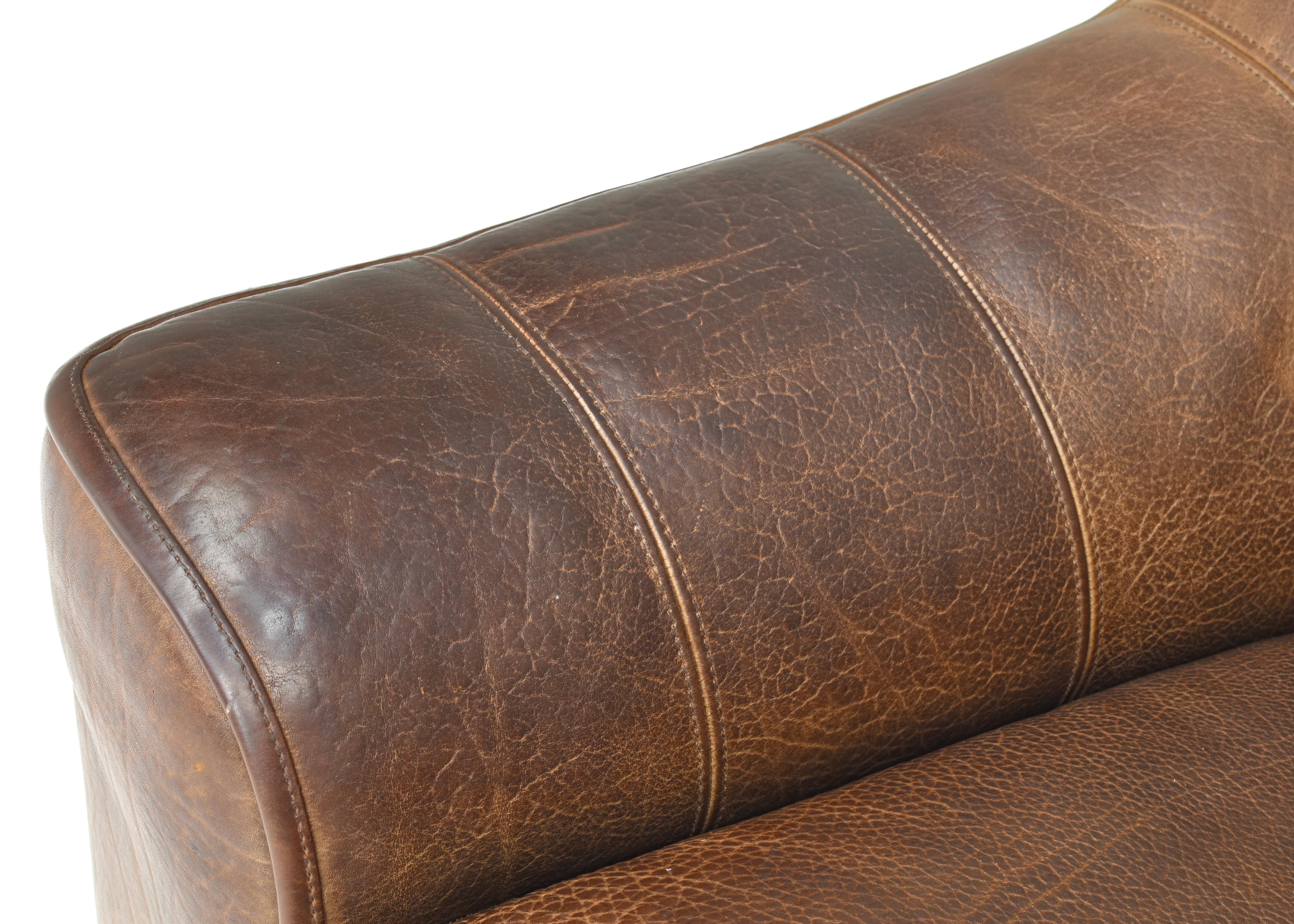 De Sede DS-44 two seat sofa in Tan Buffalo leather – Switzerland, 1970s en vente 7