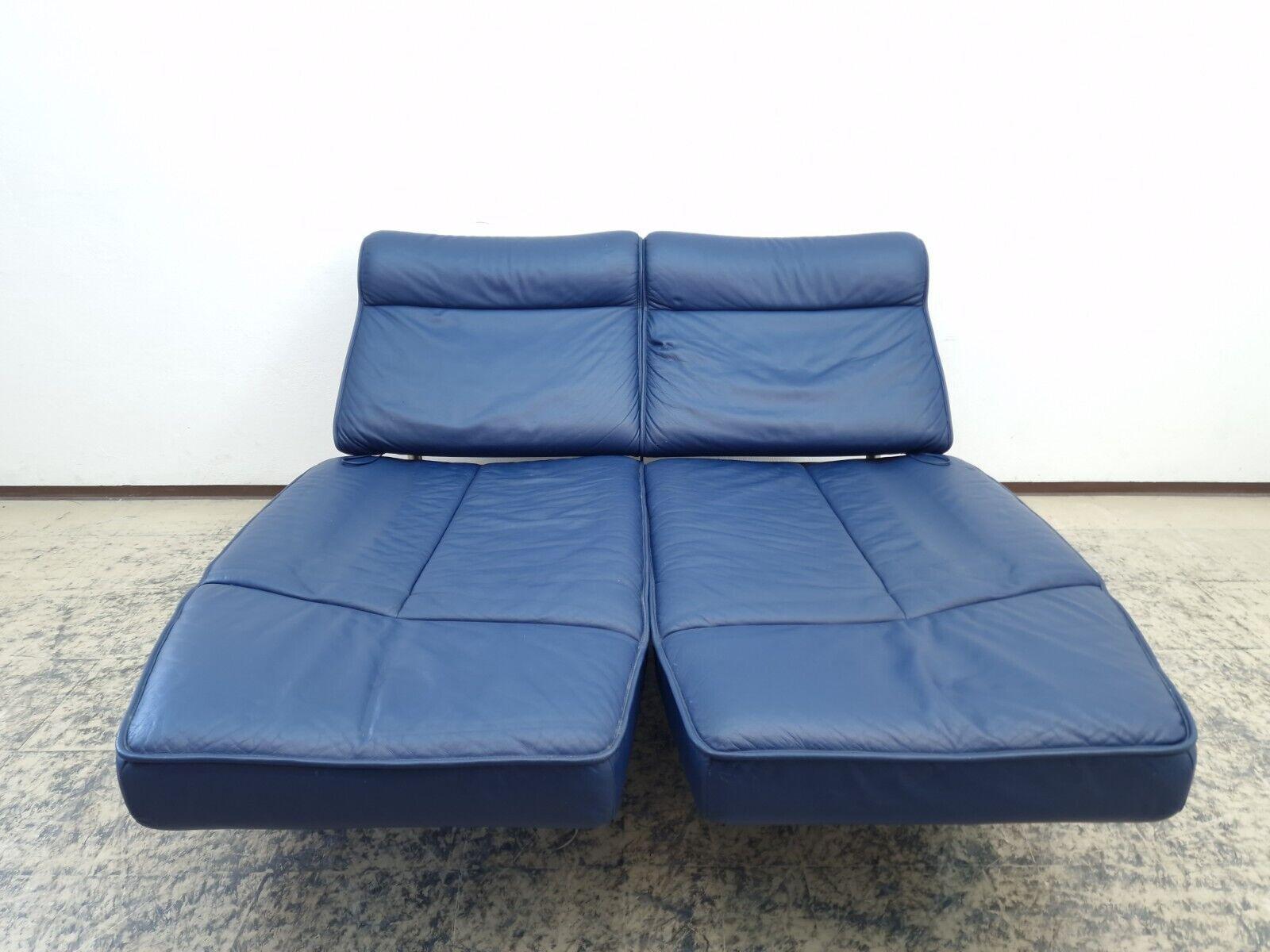 De Sede Ds 450 Blau Funktion Canapé  Verstellbar Wohnzimmer en vente 4