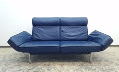 De Sede Ds 450 Blaues Funktions-Sofa  Verstellbare Wohnzimmer