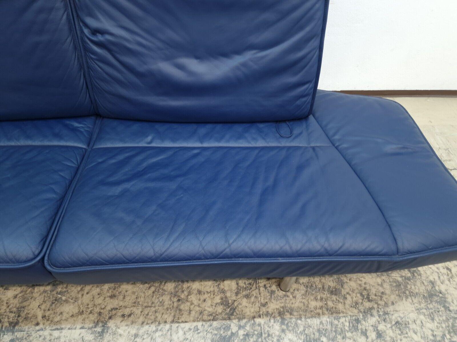 Suisse De Sede Ds 450 Blau Funktion Canapé  Verstellbar Wohnzimmer en vente