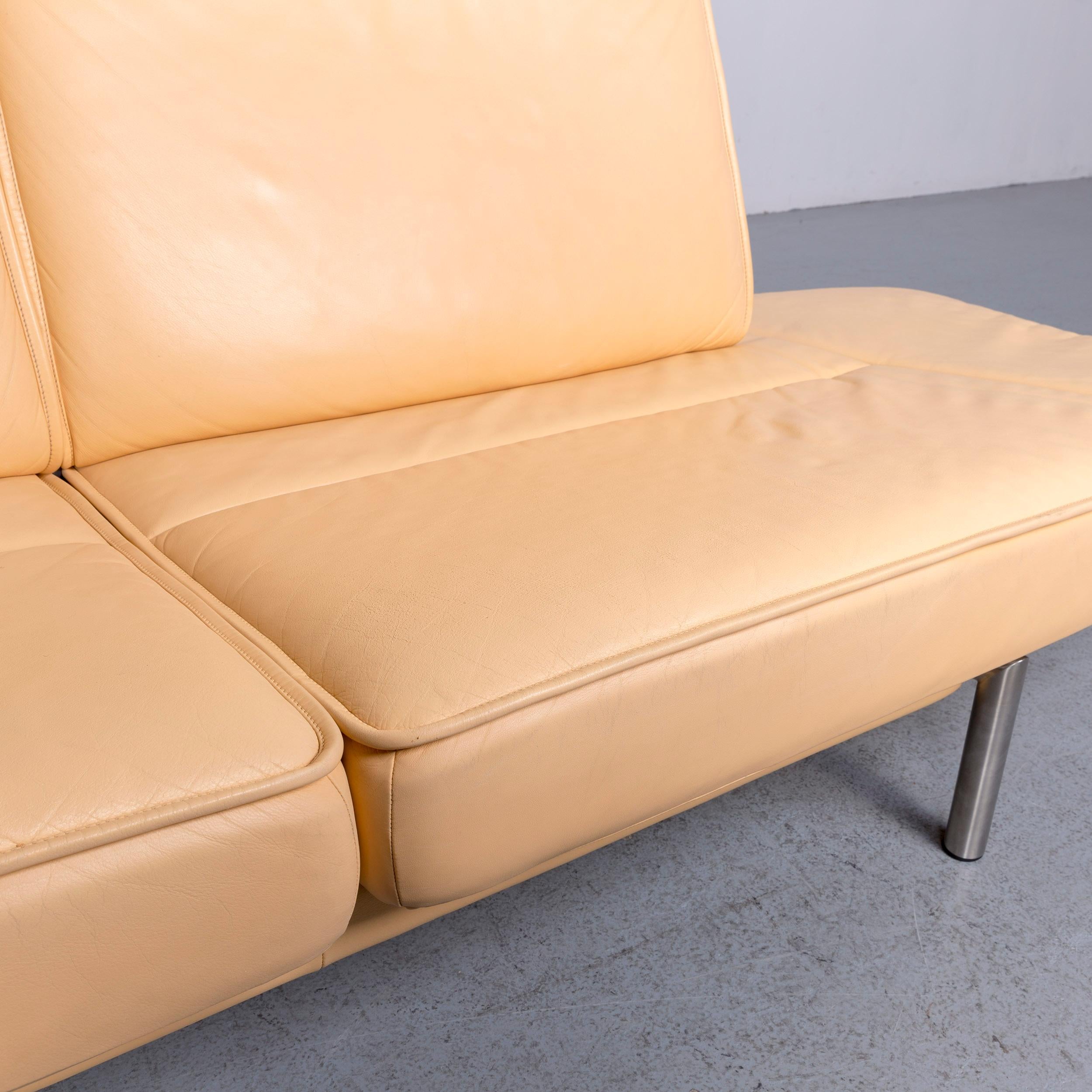 De Sede DS 450 Divano in pelle di design Beige Divano in vera pelle Funzione 2