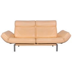 De Sede DS 450 Designer Leather Sofa Beige Real Leather Couch Function