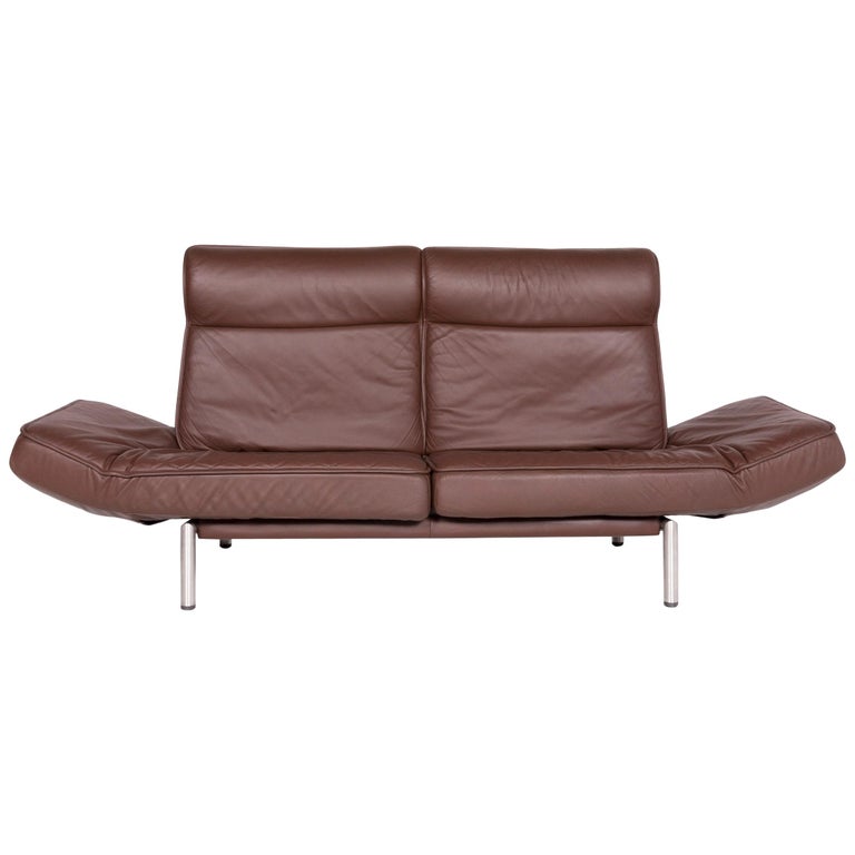De Sede Ds 450 Designer Leather Sofa Brown Genuine Three Seat Couch