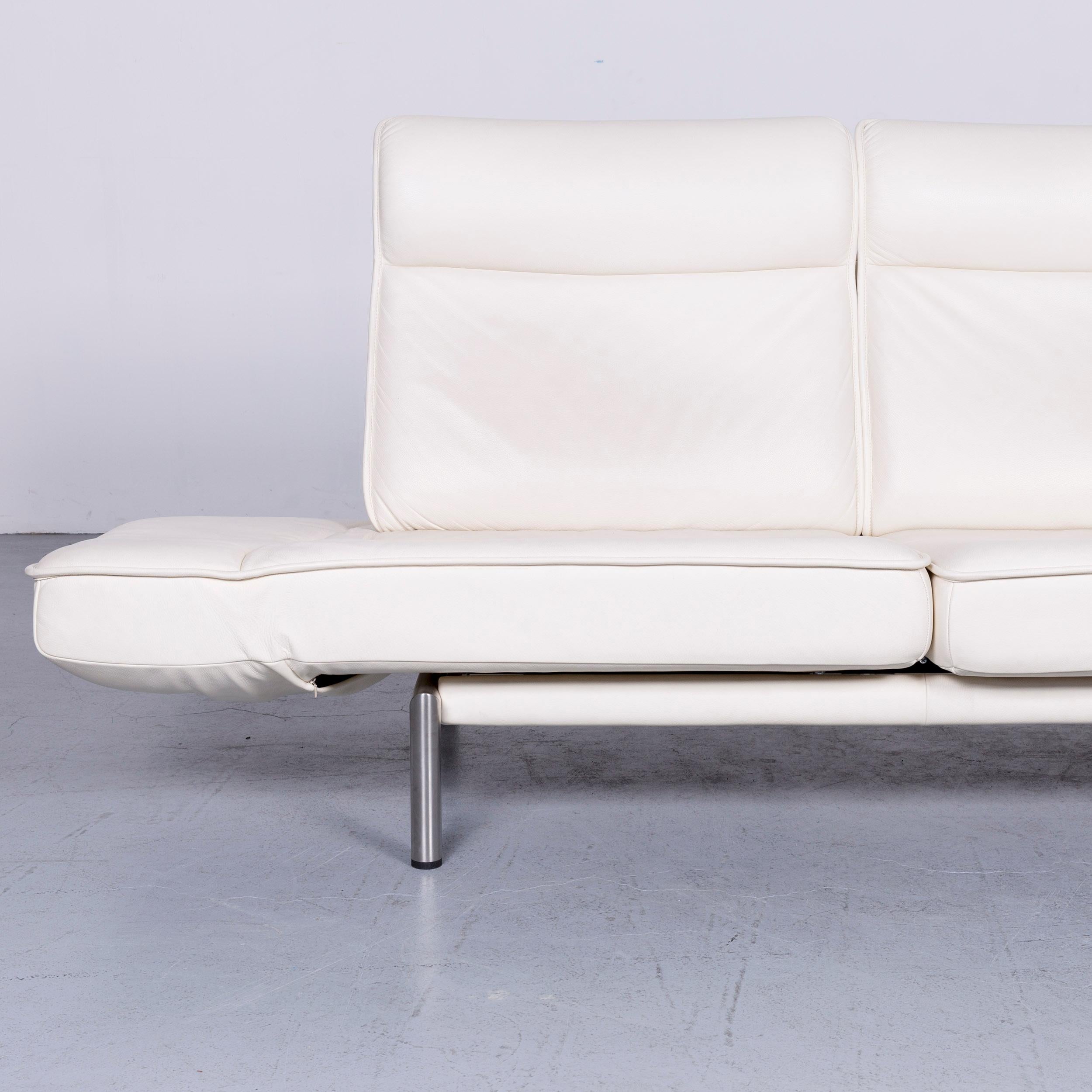 De Sede DS 450 Designer Leather Sofa White Two-Seat Function Modern 2