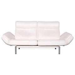 De Sede DS 450 Designer Leather Sofa White Two-Seat Function Modern