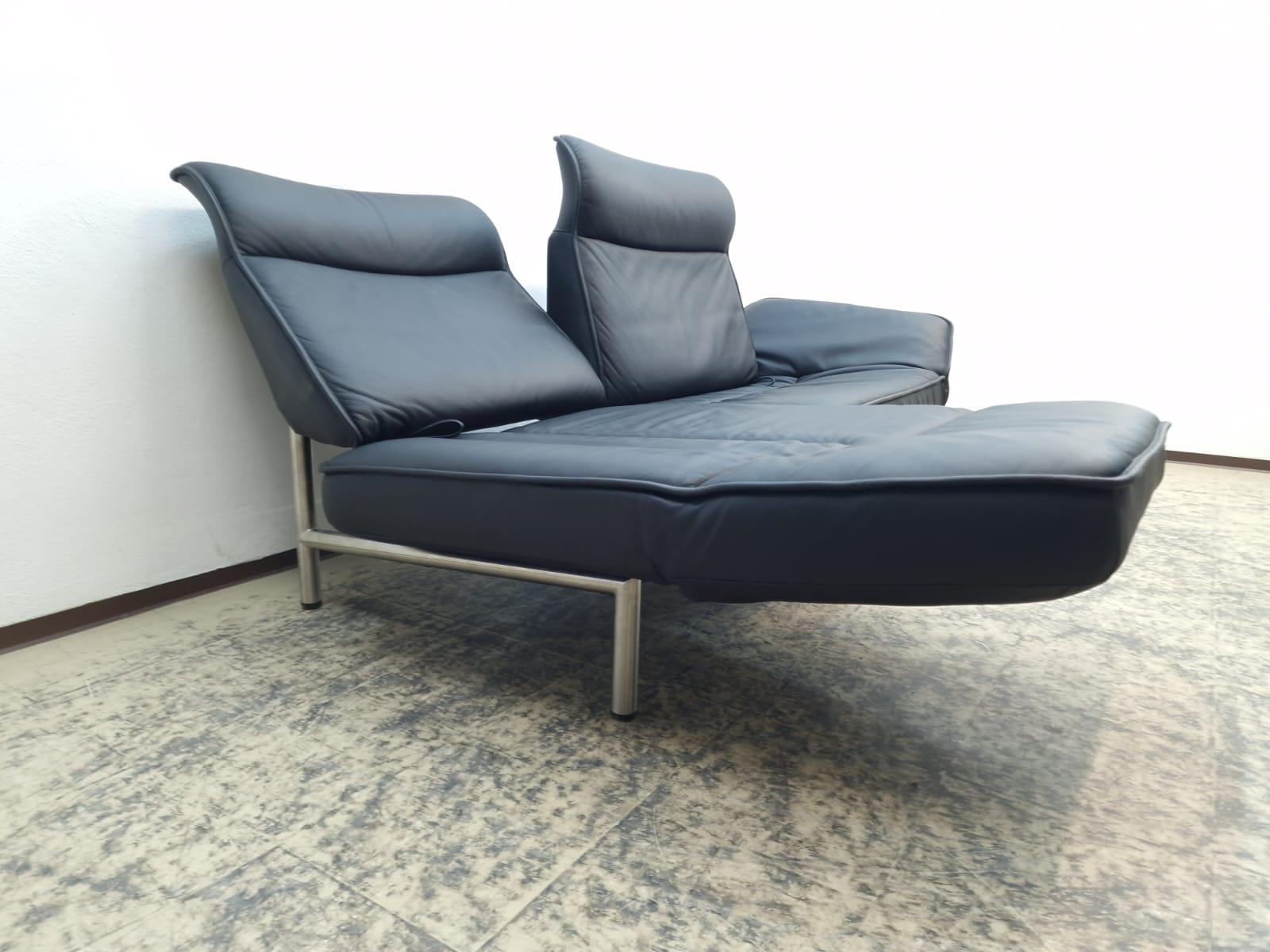 De Sede Ds 450 Funktion Sofa Verstellbar Liege Funktion Echtledersofa (Metall)
