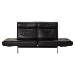 De Sede DS 450 Leather Sofa Black Two-Seater Function