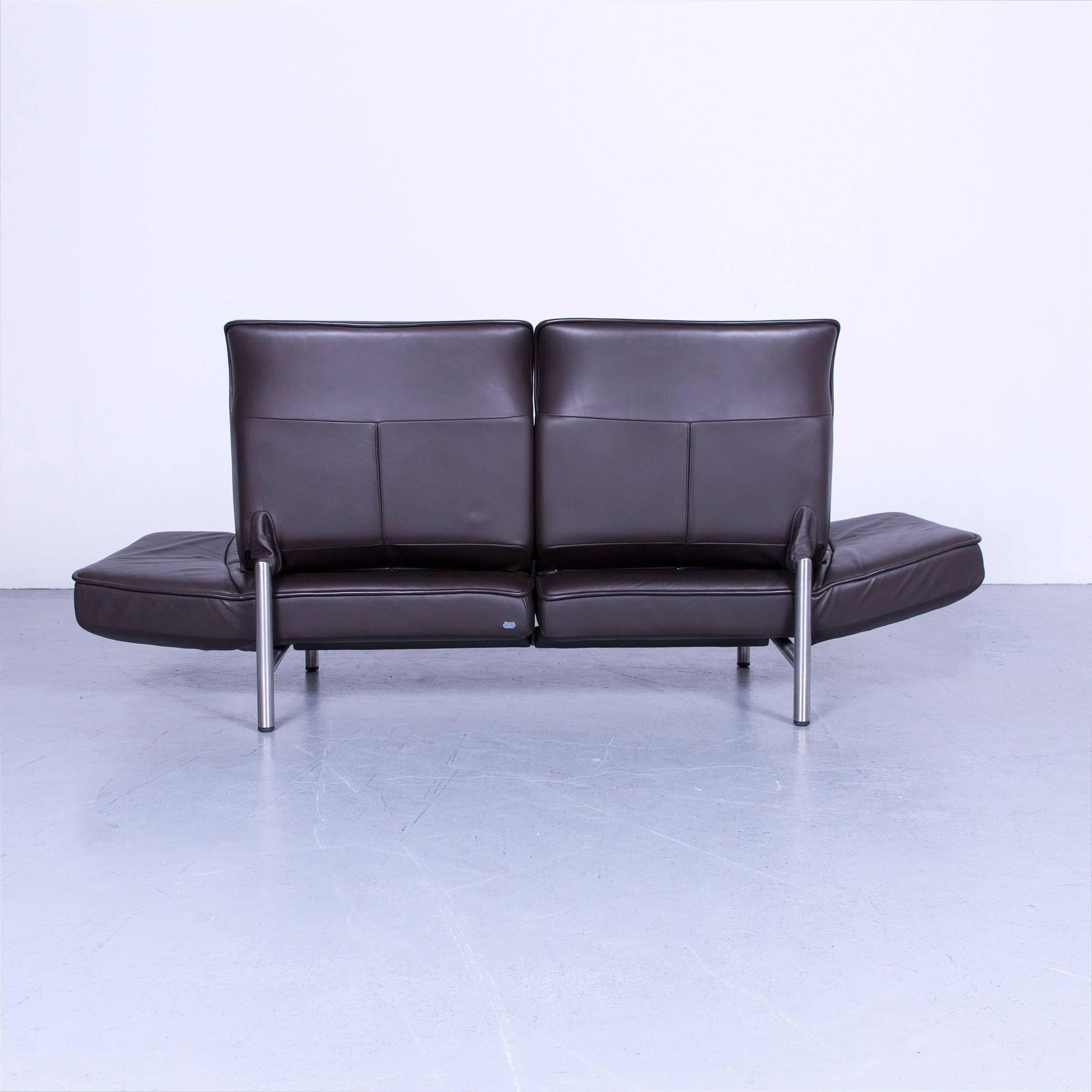 De Sede DS 450 Leather Sofa Brown Two-Seat 5