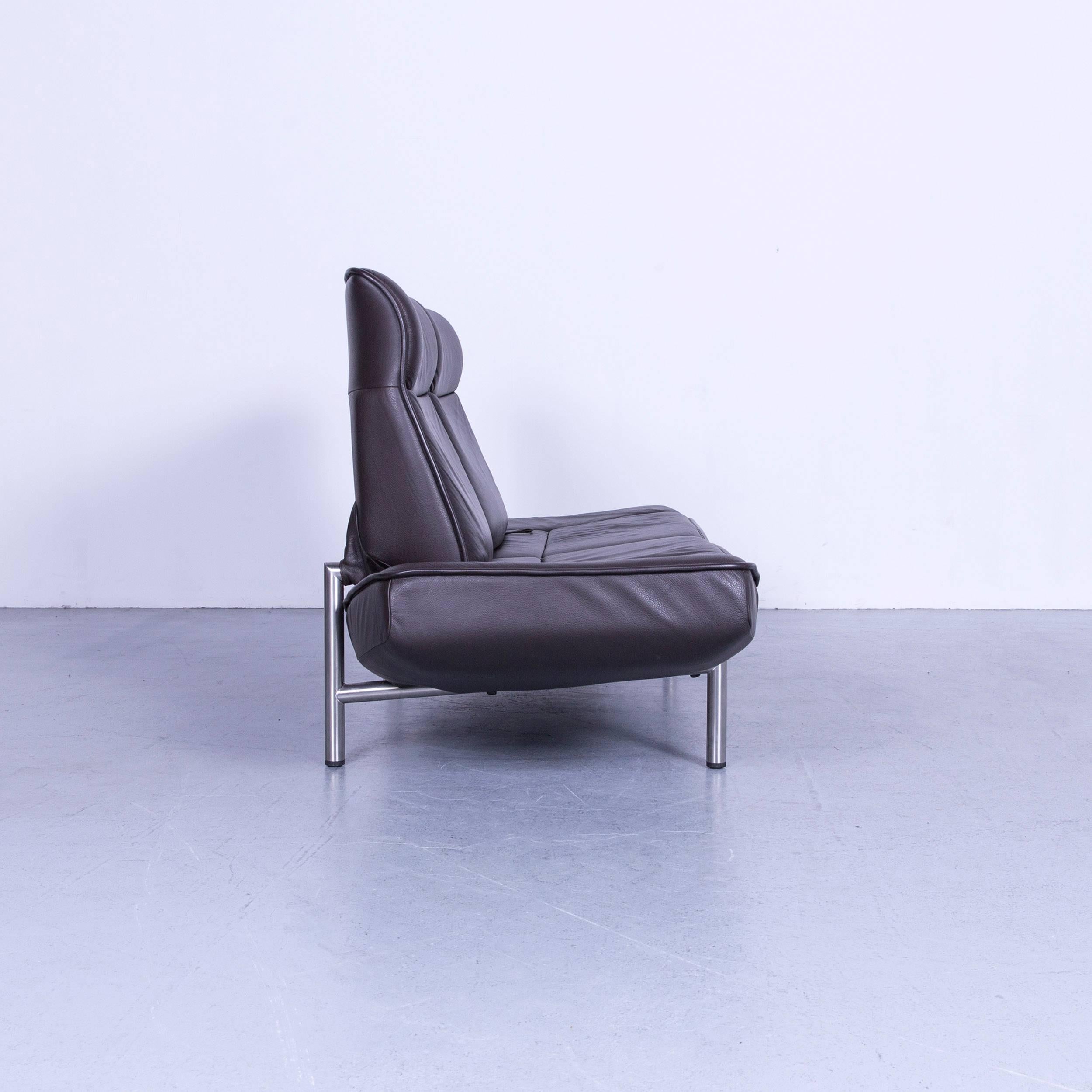 De Sede DS 450 Leather Sofa Brown Two-Seat 6