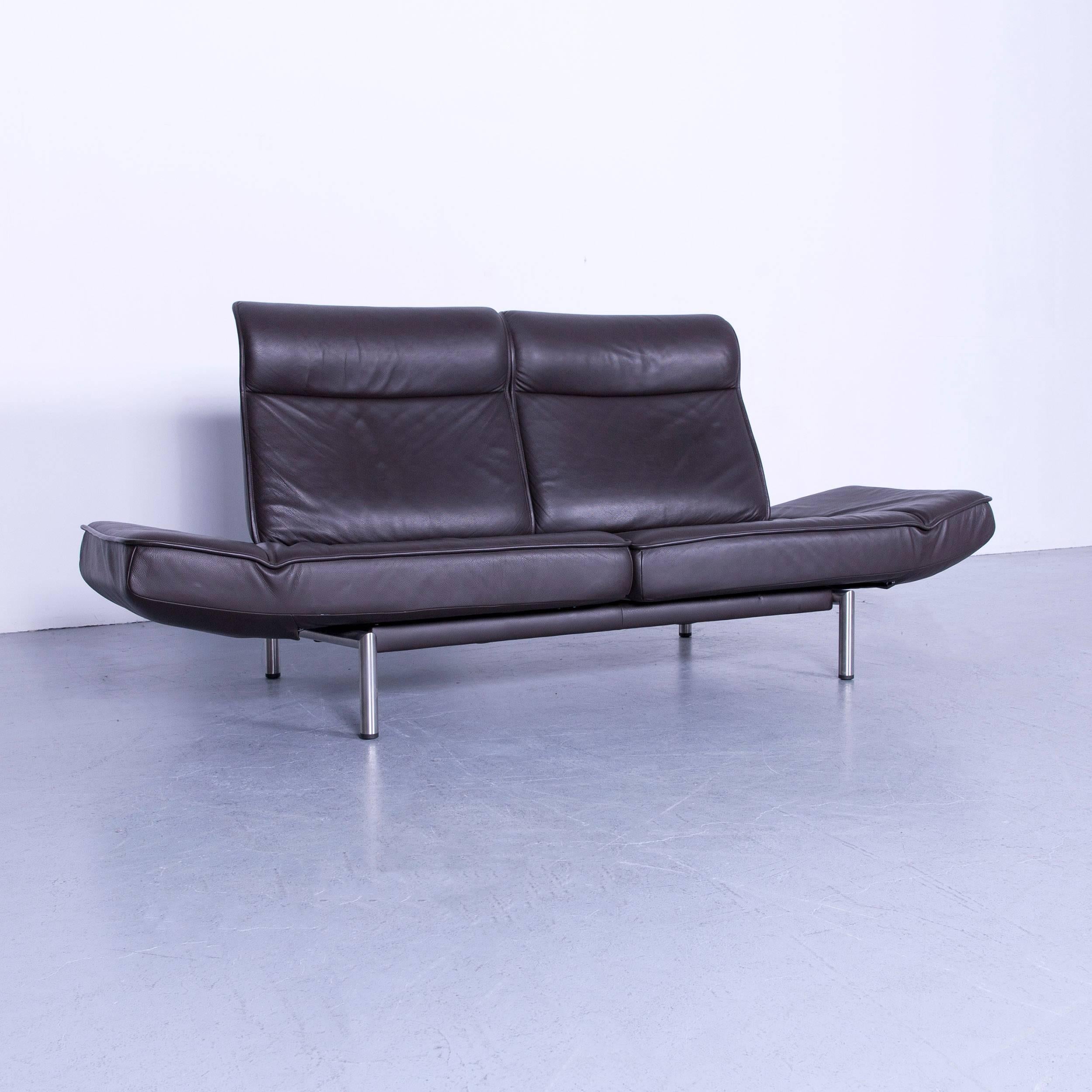 De Sede DS 450 Leather Sofa Brown Two-Seat In Good Condition In Cologne, DE