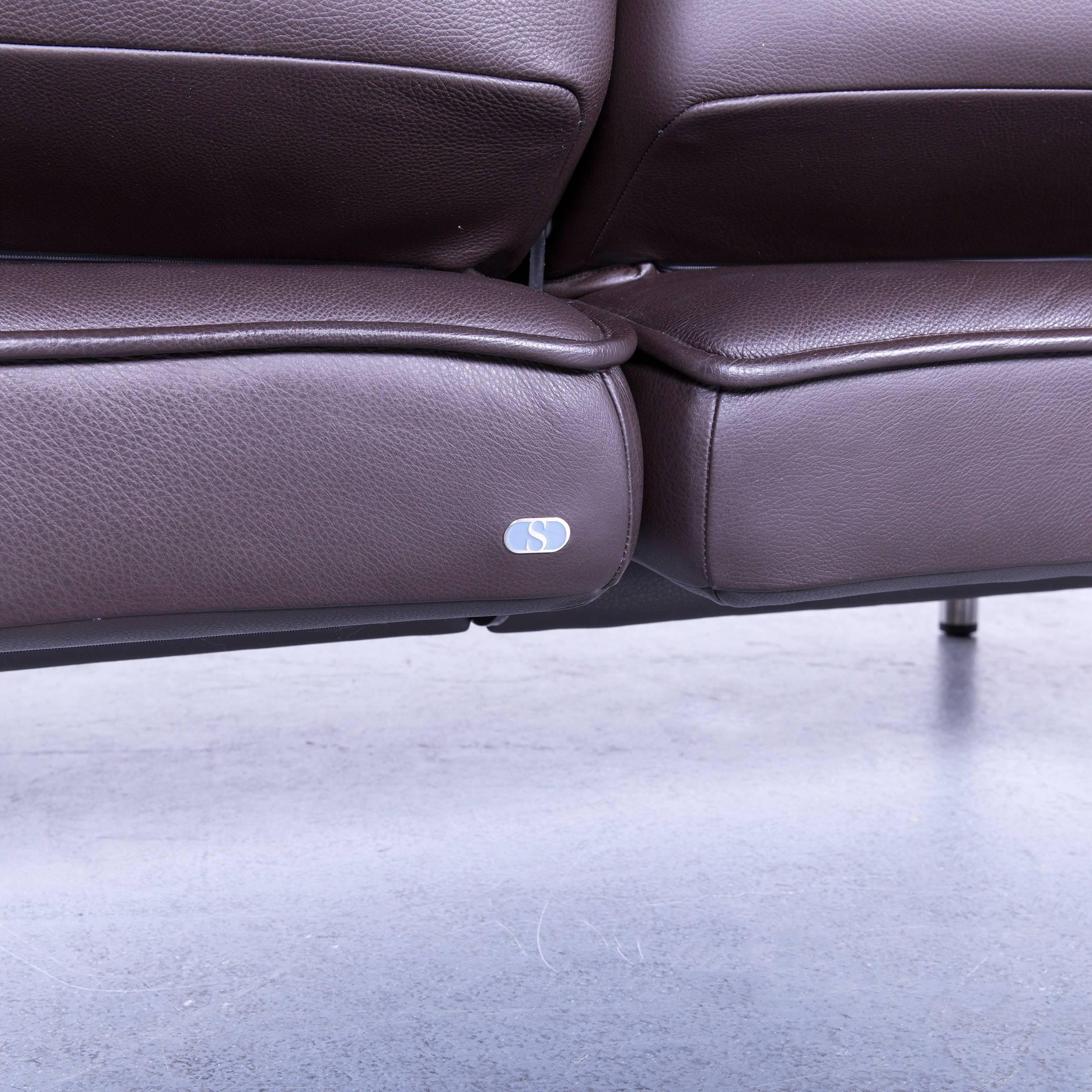 De Sede DS 450 Leather Sofa Brown Two-Seat 3