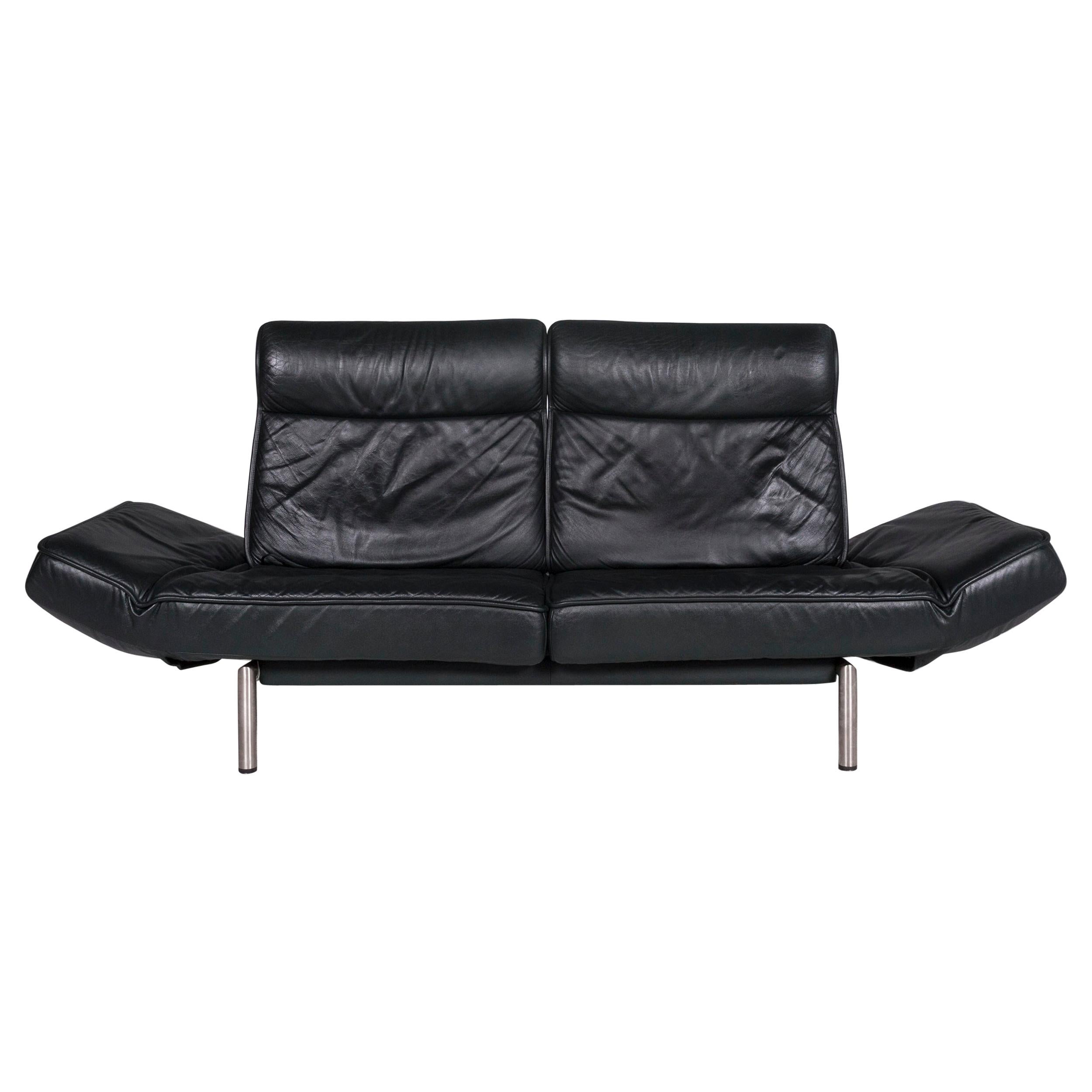 De Sede DS 450 Leather Sofa Green Two-Seat Couch