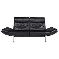 De Sede DS 450 Leather Sofa Green Two-Seat Couch