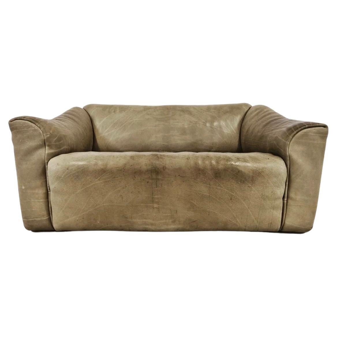 Vintage 1970 DS47 Deside 2 Seater Leather Sofa